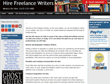 Tablet Screenshot of hirefreelancewriters.com
